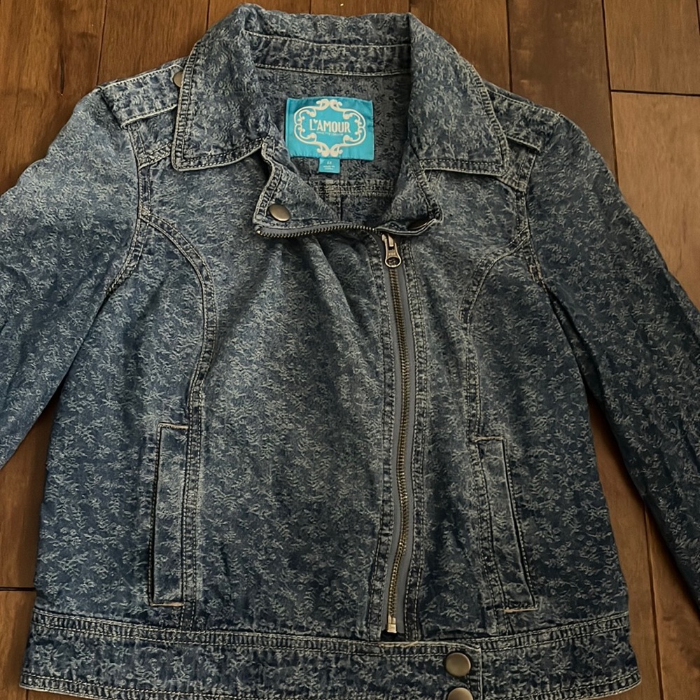 L’Amour Nanette Lepore | floral print jean jacket